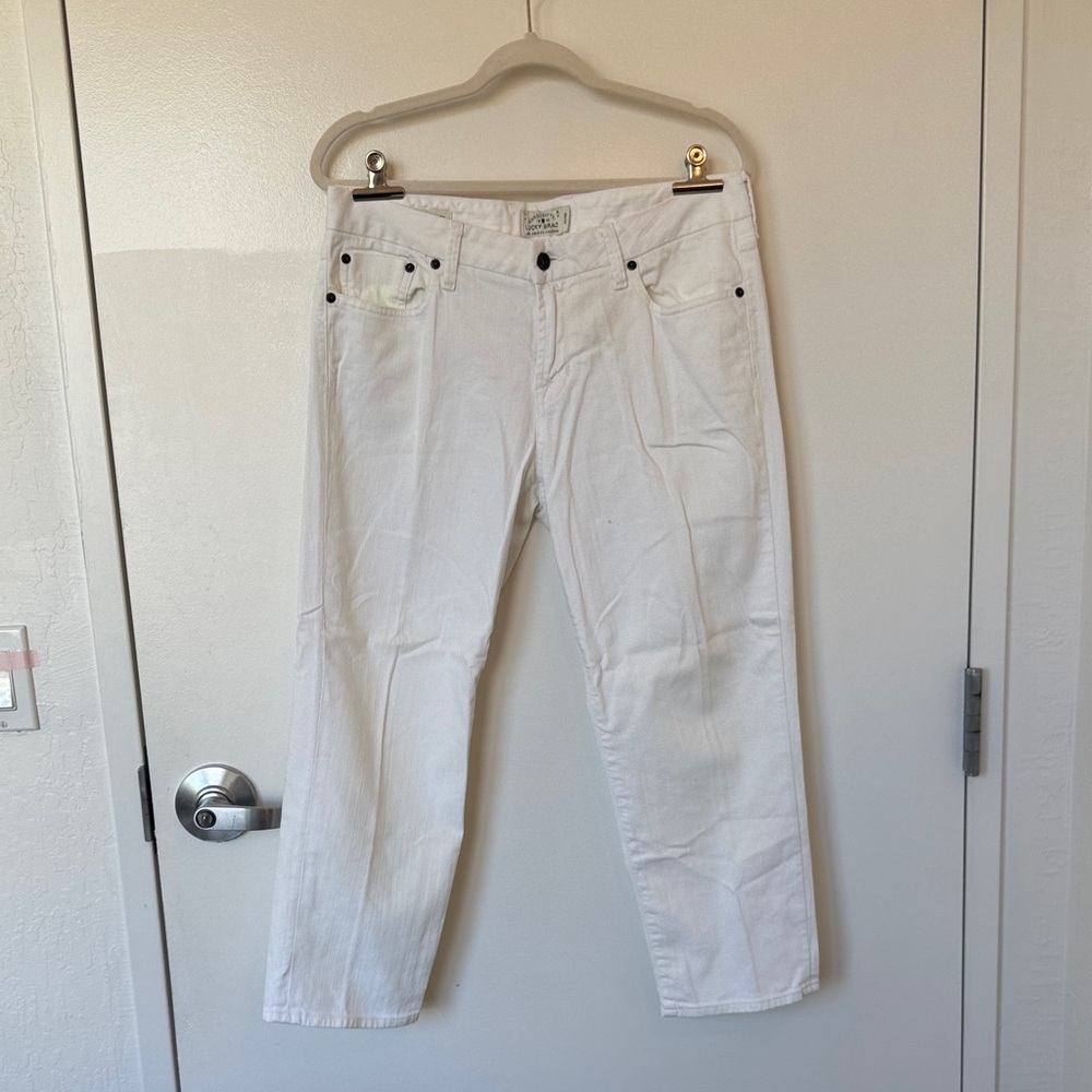 Lucky Brand White Flare & Wide Leg Jeans